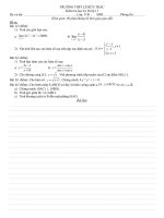 ĐỀ KIỂM TRA HỌC KỲ II SỐ 3