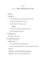 Giáo án sinh 9 - Bài 16: ADN VÀ BẢN CHẤT CỦA GEN doc