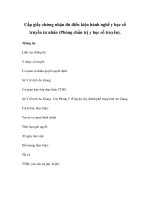 Cấp giấy chứng nhận đủ điều kiện hành nghề y học cổ truyền tư nhân (Phòng chẩn trị y học cổ truyền). potx