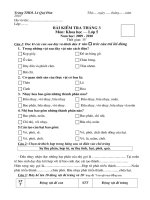 bai kiem tra khoa hoc thang 3