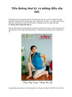 Tiểu đường thai kỳ và những điều cần biết ppt