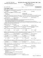 đề kiểm tra học kỳ 2 bổ túc thpt