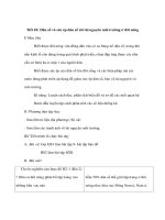 Môn địa lí lớp 7 - Dân số và sức ép dân số tới tài nguyên môi trường ở đới nóng pptx