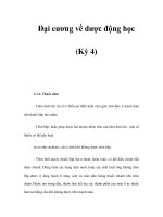 Đại cương về dược động học (Kỳ 4) pptx