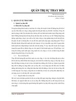 Tiểu luận quản trị học QUẢN TRỊ sự THAY đổi