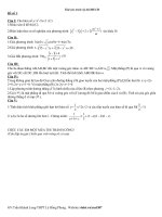 thử sức với đề 1 (ĐH Toán)