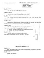 ĐỀ KIỂM TRA LÍ 6 -7 HỌC KÌ 1- 2009-2010