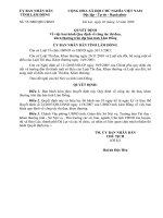 QD của UBND tỉnh về thi đua khen thưởng