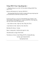 Thông báo về kiểm tra chất lượng Học Kỳ II năm học 2009-2010