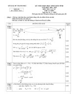 ĐÁP ÁN HSG VL TỈNH THANH HÓA NĂM 2010