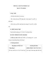 Sinh học 11 - CẢM ỨNG Ở ĐỘNG VẬT - Bài 25 : ỨNG ĐỘNG doc