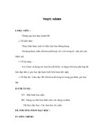 Giáo án Công nghệ lớp 6 - THỰC HÀNH ppsx