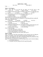 KIỂM TRA 1 TIẾTsố2