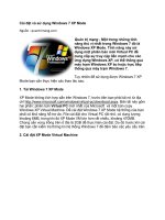 cài đặt và sử dụng windows 7 xp mode