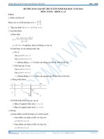 Hướng dẫn giải đề thi Toán A A1 Thi đại học 2014