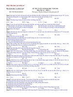 Đề mẫu thi ĐH Lý số 13