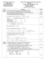 ĐỀ HSG TỈNH BẮC GIANG-2010 + ĐA