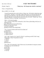 CUỘC THI TÌM HIỂU “Thăng Long – Hà Nội ngìn năm văn hiến và anh hùng”