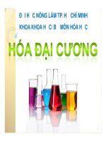 bài giảng môn hóa đại cương chương i cấu tạo nguyên tử- nguyễn văn hiền