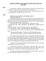 chương trình lễ kỷ niệm 20-11