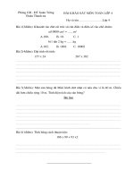 bai khao sat mon toan 4