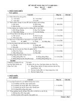 đề thi HK2 09-10 tham khảo Địa 7