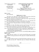 đề và đáp án hsg lớp 9 tỉnh thanh hoá