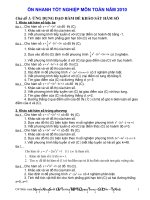 Hướng dẫn ôn thi tốt nghiệp môn toán cho HS TB và Yếu (kiếm 5-7 điểm)