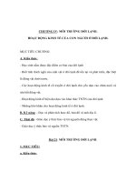 Giáo án địa lý 7 - CHƯƠNG IV: MÔI TRƯỜNG ĐỚI LẠNH - HOẠT ĐỘNG KINH TẾ CỦA CON NGƯỜI Ở ĐỚI LẠNH pdf