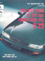 Tính điều khiển và quỹ đạo chuyển động của ô tô P1 doc