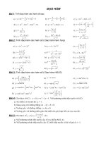 Ôn tập Đạo Hàm (Hay)