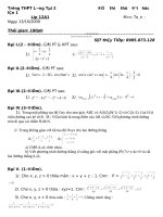 De va DA thi thu DH Bac ninh