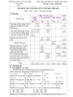 ĐỀ KTL=7 CUỐI  KỲ II NĂM HỌC 2009-2010 CÓ MA TRẬN