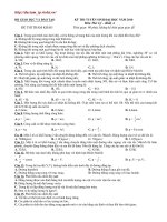 Đề mẫu thi ĐH Lý số 18