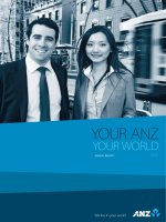 YOUR ANZ YOUR WORLD ANNUAL REPORT 2010 we live in your world ANZ