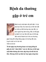 Bệnh da thường gặp ở trẻ em pps