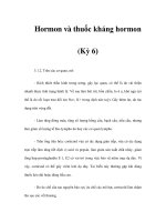Hormon và thuốc kháng hormon (Kỳ 6) docx