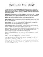 Người cao tuổi dễ mắc bệnh gì? ppt