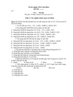 De thi trac nghiem tot nghiep mon hoa 9 so 1