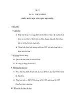 Giáo án sinh 9 - Bài 26: THỰC HÀNH: PHÂN BIẾT MỘT VÀI DẠNG ĐỘT BIẾN pot