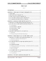 Tiểu luận tài chính quốc tế :Quản trị quốc tế