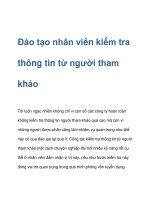 Đào tạo nhân viên kiểm tra thông tin từ người tham khảo pps