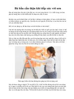 Bà bầu cẩn thận khi tiếp xúc với sơn ppt