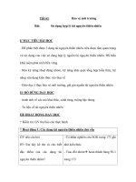 Sinh học 9 - Tiết 61: Bài: Bảo vệ môi trường Sử dụng hợp lý tài nguyên thiên nhiên doc