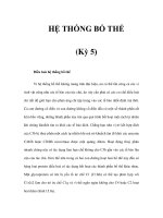 HỆ THỐNG BỔ THỂ (Kỳ 5) pdf