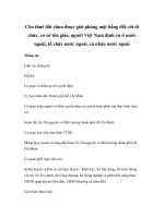 Cho thuê đất chưa được giải phóng mặt bằng đối với tổ chức, cơ sở tôn giáo, người Việt Nam định cư ở nước ngoài, tổ chức nước ngoài, cá nhân nước ngoài docx