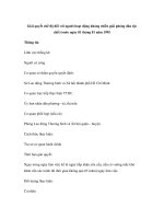 Giải quyết chế độ đối với người hoạt động kháng chiến giải phóng dân tộc chết trước ngày 01 tháng 01 năm 1995 doc