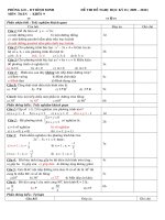 đề thi HK2 09-10 tham khảo toán 9