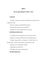 Giáo án Công nghệ lớp 9 - TH sử dụng đồng hồ đo điện ( Tiếp ) pps