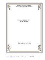 bao cao kiem dinh chat luong truong Tieu hoc